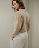 Polo Collar Cashmere Sweater