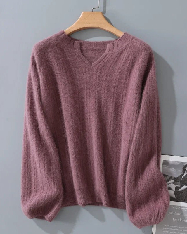 Mink Cashmere Knitted Pullover