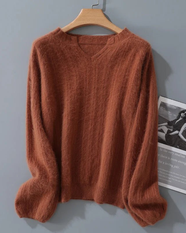 Mink Cashmere Knitted Pullover