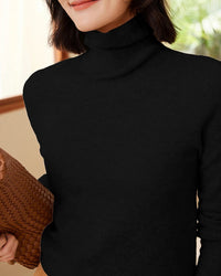Classic Wool Turtleneck Pullover Sweater