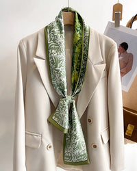 Women's Printed Silk Scarf & Shawl