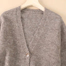 Wool Blend Soft Knitted Short Cardigan