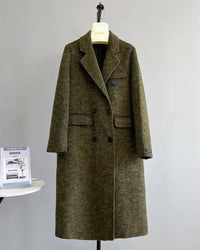 Longline Wool Cashmere Blend Coat