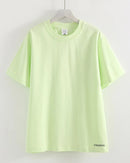 Loose Cotton Knit O-Neck Tee