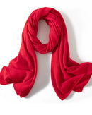 High-Quality Pure Cashmere Knitted Scarf