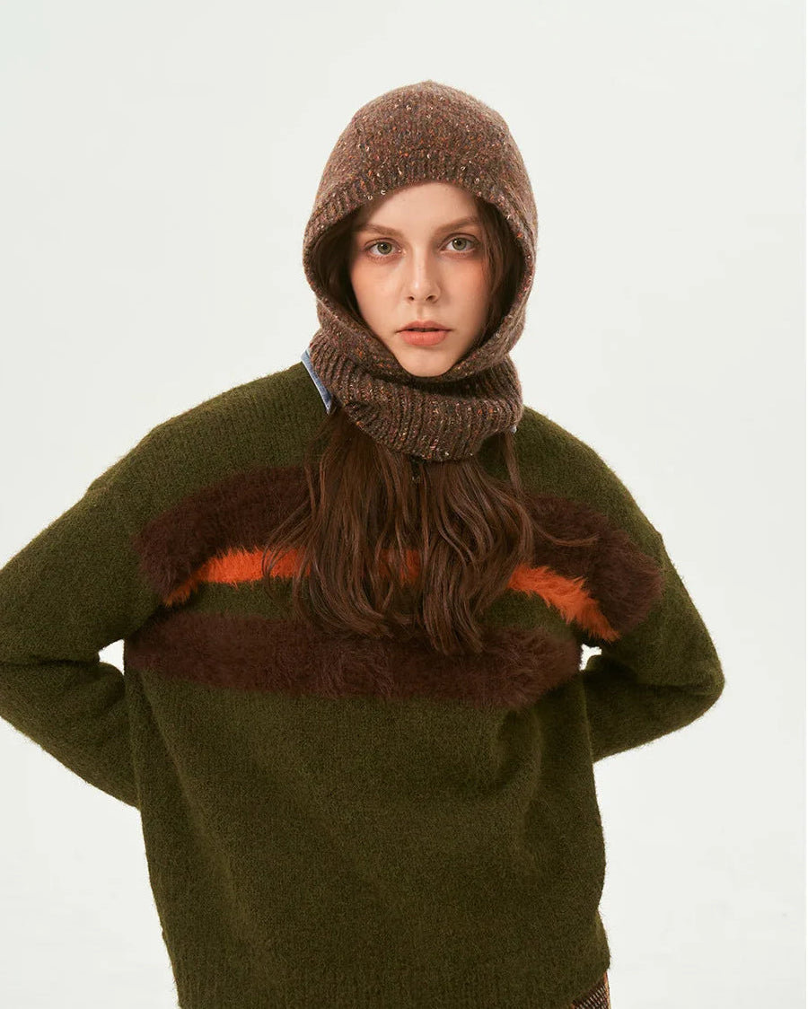 Knit Balaclava Beanie