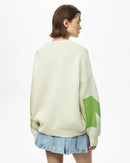 Oversized O-neck Knitted Pullover