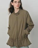 Cotton Modal Zip Collar Jacket