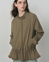 Cotton Modal Zip Collar Jacket