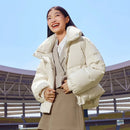 Oversized Stand-Up Collar Short Down Jacket