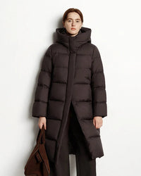 Women's Long Hooded Down Jacket