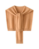 Merino Wool Knitted Shawl Cape