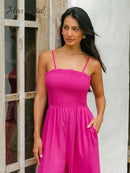 Thin Straps Wide Leg Jumpsuit