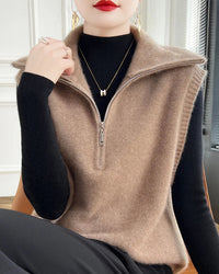 Half-Zip Merino Wool Vest