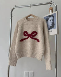 Bow Detail Knit Pullover