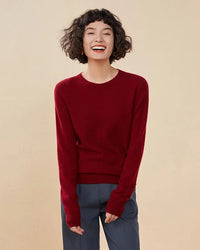 Cashmere Casual Crew Neck Loose Sweater