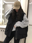 Casual Round-Neck Vest Down Jacket