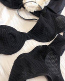 Sexy Ultra-Thin Breathable French Push-Up Bra Set