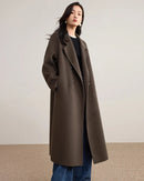 100% Wool Double-Faced Loose Long Coat