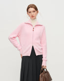 Wool Blend Knitted Cardigan Casual Sweater