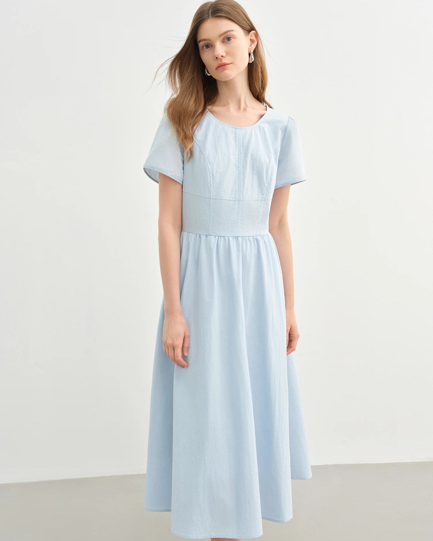 Stylish High-Waisted Slim-Fitting Long Dress