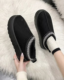 Shearling Lined Slip-On Ankle Boot