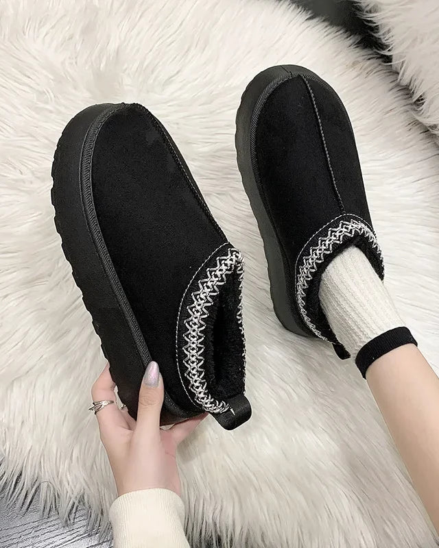 Shearling Lined Slip-On Ankle Boot