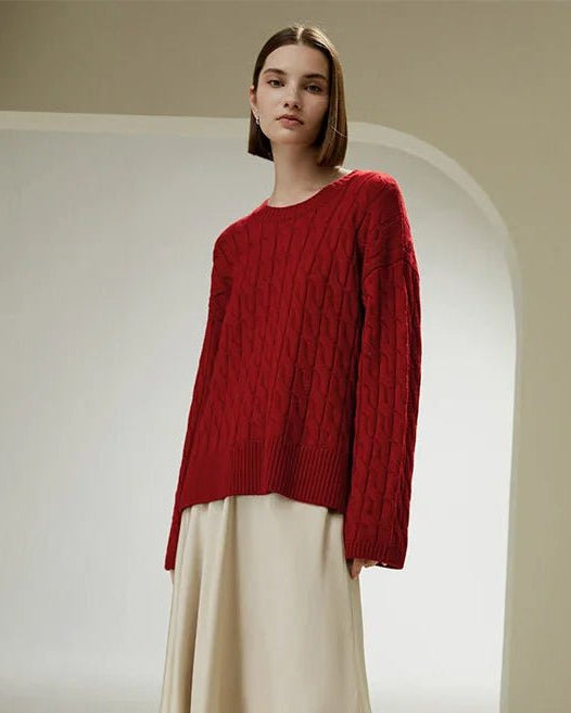 Ultrafine Merino Wool Crewneck Sweater
