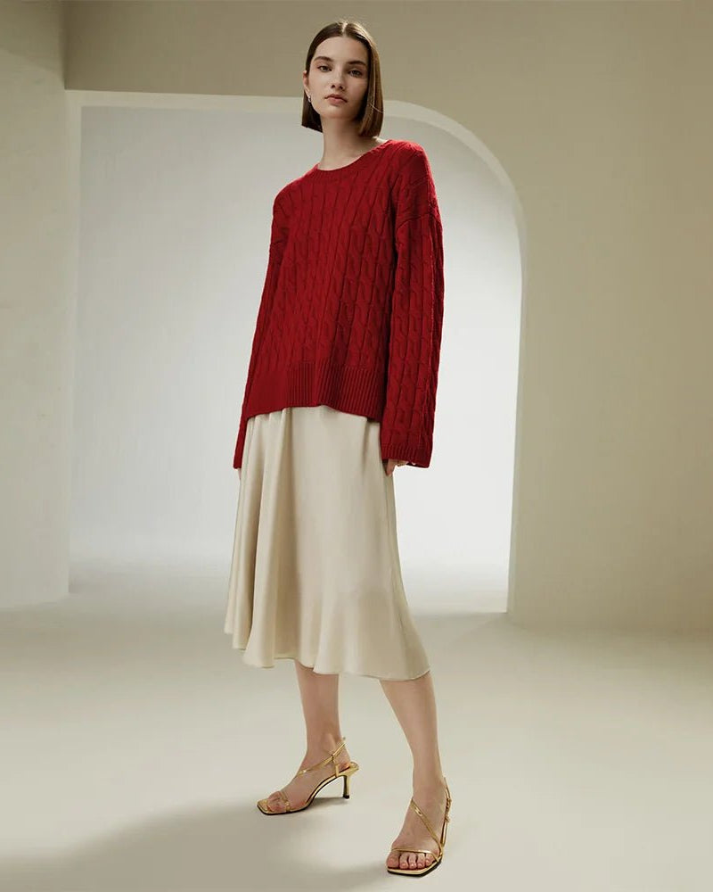 Ultrafine Merino Wool Crewneck Sweater