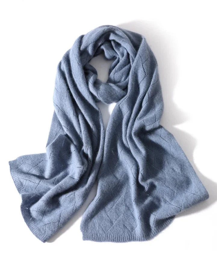 Refined Wool Openwork Pashmina