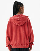 Cotton Retro Washed Zipper Hoodies