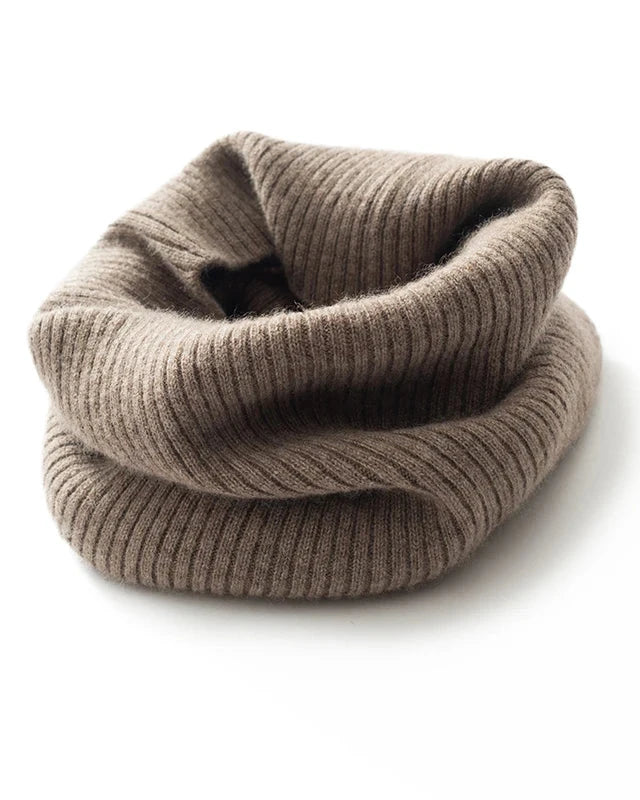 Cashmere Knitted Ring Scarf