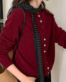 Relaxed Wool Knit Pullover Sweater
