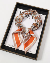 Multifunction Paisley Square Silk Scarf