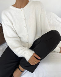 Button Front Knit Cardigan Sweater