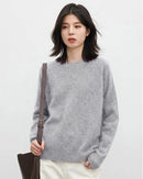 Oversized Wool Cashmere Crew Sweater