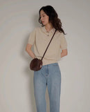 Ice Silk Knitted Polo Shirt