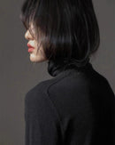 Cashmere Turtleneck Loose Knit Sweater