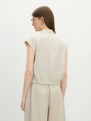 Linen V-Neck Casual Shirt