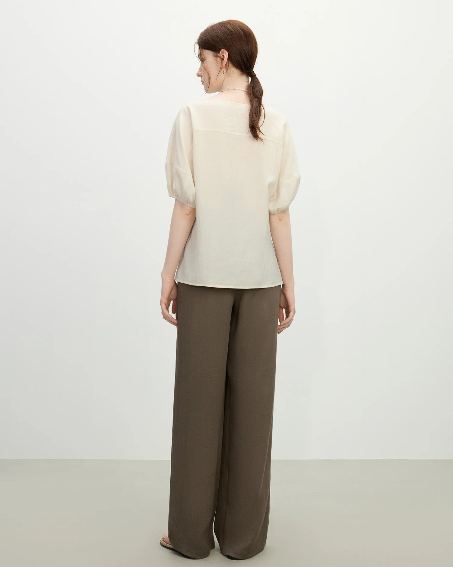 Casual V-Neck Loose Short-Sleeved Shirt