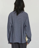 Relaxed Plaid Office Blouse