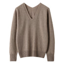V-Neck Cashmere Pullover Sweater