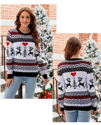Elk Jacquard Christmas Sweater
