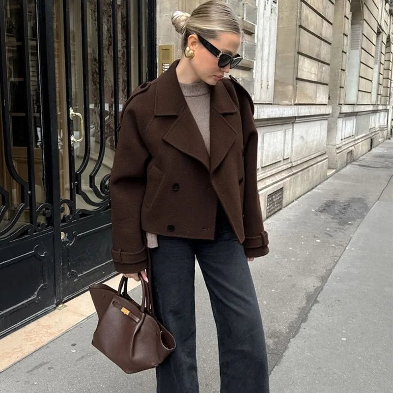 Double Breasted Short Jacket