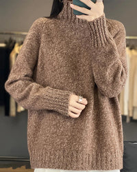 Thick Merino Wool Turtleneck Sweater