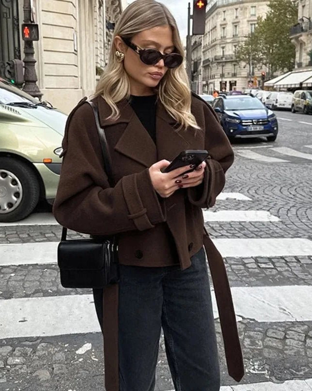 Double Breasted Short Jacket