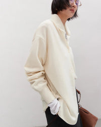 Loose-Fit Mid-Length Knitted Cardigan