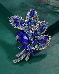 New Vintage Crystal Flower Brooch