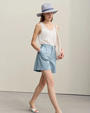 Casual Loose Jacquard Cotton Shorts