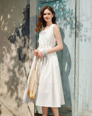 Sleeveless Fashion Waist-Defining Dress